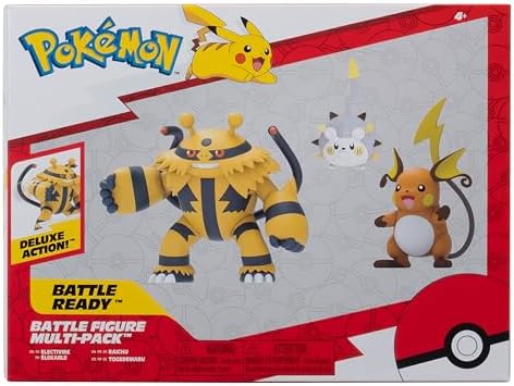 Pokemon Battle Figure 3 Pack - Features 2-Inch Misdreavus and Alolan Marowak and 3-Inch