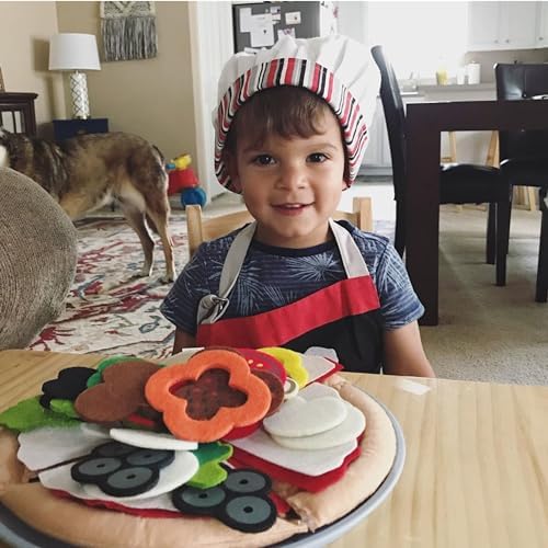 Melissa & Doug Melissa Doug Felt Food Mix 'n Match Pizza Play Food Set 40 pcs