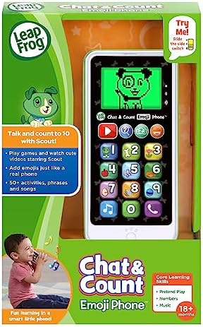LeapFrog Chat and Count Emoji Phone Green