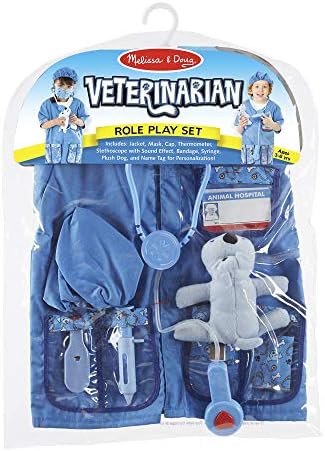 Melissa & Doug Melissa Doug Veterinarian Role Play Costume Dress-Up Set 9 pcs