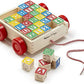 Melissa & Doug Melissa Dougi Classic ABC 30-Piece Wooden Block Cart 1 Theme Compatible MD