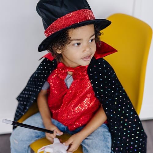 Melissa & Doug Melissa Doug unisex-children Magician Role Play Costume Set - Includes Hat