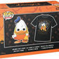 Funko POP Tee Disney - Halloween Donald Duck - Glow in The Dark - Small - S - T-Shirt - Clothes with Collectable Vinyl Figure