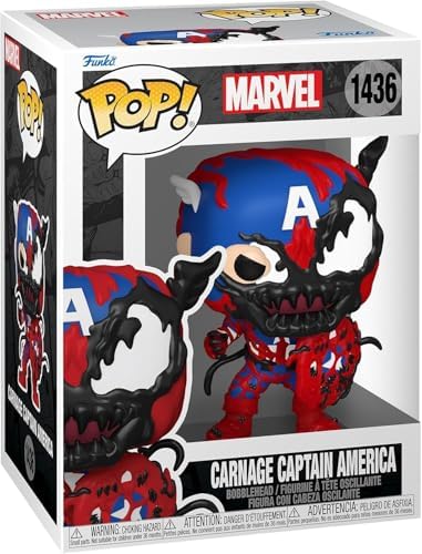 Funko POP Marvel Carnageized - Captain America - Marvel Comics - Collectable Vinyl Figure