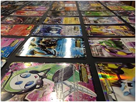 Pokemon TCG 100 Card LOT Rare COMUNC Holo Guaranteed EX MEGA OR Full Art