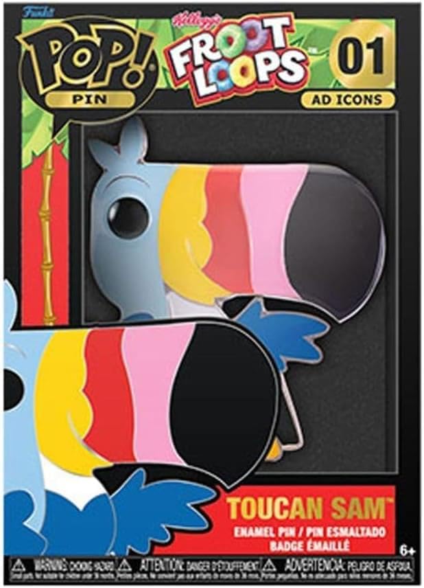 Funko Pop Sized Pins Fruit Loops -Toucan Sam