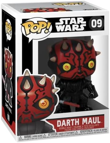 Funko Visit the Funko Store Funko Pop Protector Bundle - 1 Star Wars Darth Maul 09 Pop
