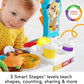 Fisher-Price Toddler Learning Toy Laugh Learn Servin' Up Fun Food Truck Electronic Playset
