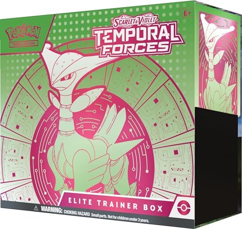 Pokemon TCG Scarlet and Violet Temporal Forces Elite Trainer Box Iron Leaves