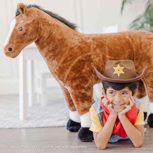 Melissa & Doug Melissa Doug Giant Horse - Lifelike Stuffed Animal nearly 3 feet tall