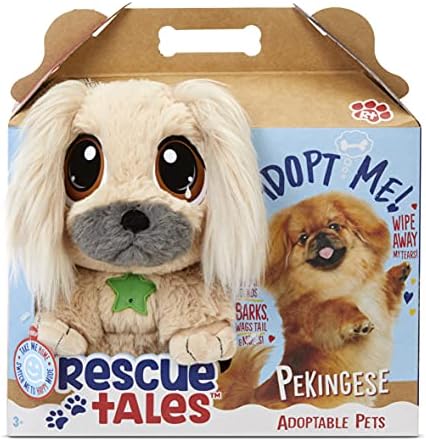 Little Tikes Rescue Tales Pekingese Adoptable Pet Interactive Plush