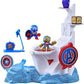 Hasbro Marvel Stunt Squad Captain America vs Thanos Tower Smash Playset