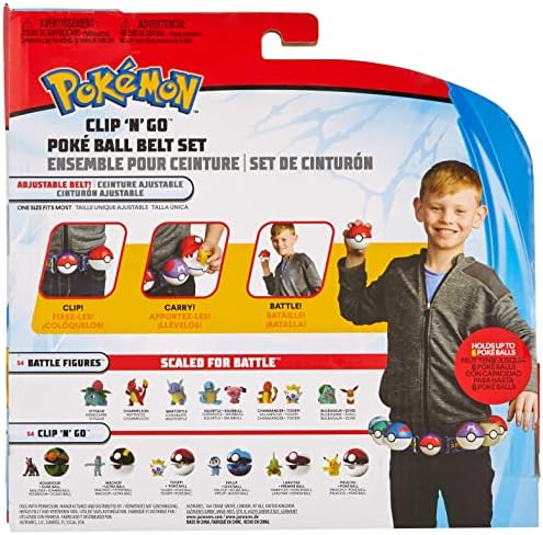 Pokemon Clip 'N' Go Poke Ball Belt Set Wave 5 Ultra Quick Ball and 2-Inch Pikachu - Feat.