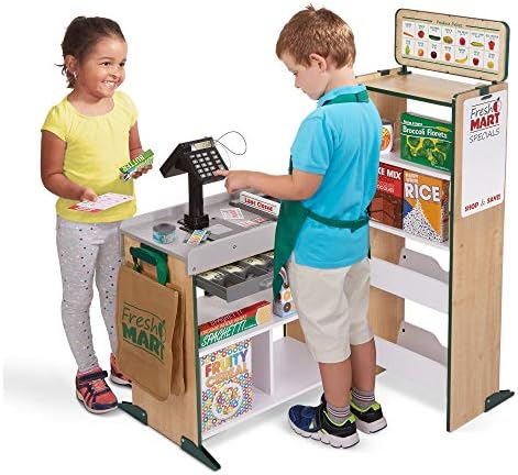 Melissa & Doug Melissa Doug Fresh Mart Grocery Store Play Food and Role Play Companion Set
