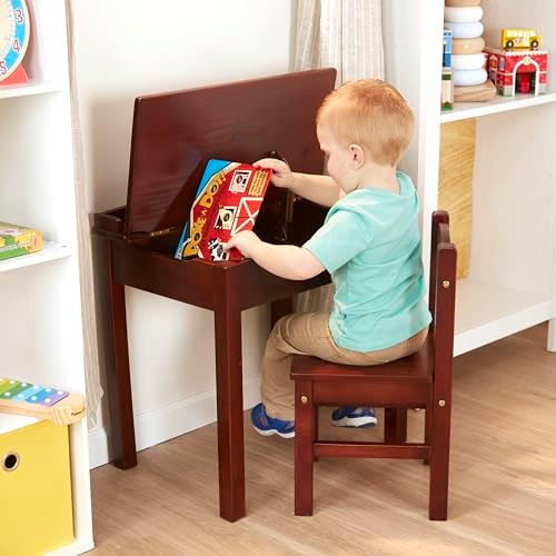 Melissa & Doug Melissa Doug Wooden Lift-Top Desk Chair - Espresso