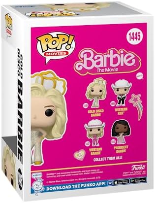 Funko POP Movies Barbie - Gold Disco Barbie - Dance Party - Collectable Vinyl Figure