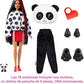 Barbie Cutie Reveal Doll Panda Plush Costume 10 Surprises Including Mini Pet Color Change