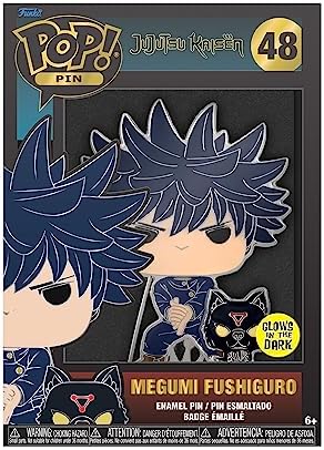 Funko Loungefly POP Large Enamel Pin ANIME Jujutsu Kaisen -Megumi Fushiguro Enamel Pins -