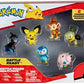 Pokemon Battle Figure Toy Set 6 Pieces - 2 Pichu Yamper Turtwig Piplup Chimchar Deino -