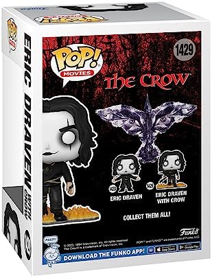 Funko POP Movies The Crow - Eric Draven with Crow - Collectable Vinyl Figure