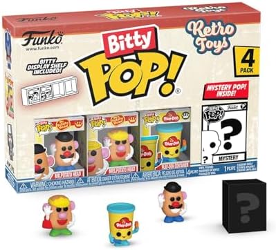 Funko Bitty POP Retro - Mr. Potato Head 4-Packa and A Surprise Mystery Mini Figure - 0.9