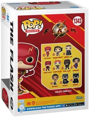 Funko POP Movies The Flash Running - Glow in The Dark - DC Comics - Collectable Vinyl Figure