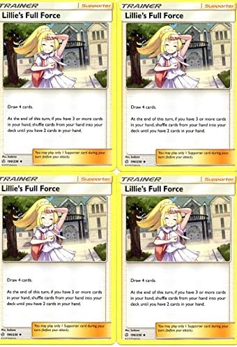 Pokemon Trainer Set - Lillie's Full Force 196236 - Sun Moon Cosmic Eclipse - 4 Supporter