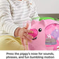 Fisher-Price Baby Musical Toy Laugh Learn Count Rumble Piggy Bank with Songs Motion for