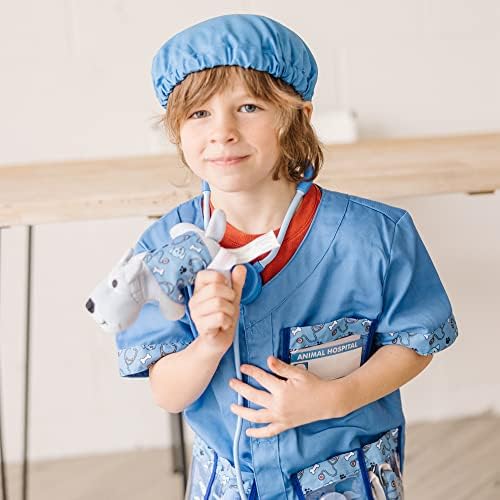 Melissa & Doug Melissa Doug Veterinarian Role Play Costume Dress-Up Set 9 pcs