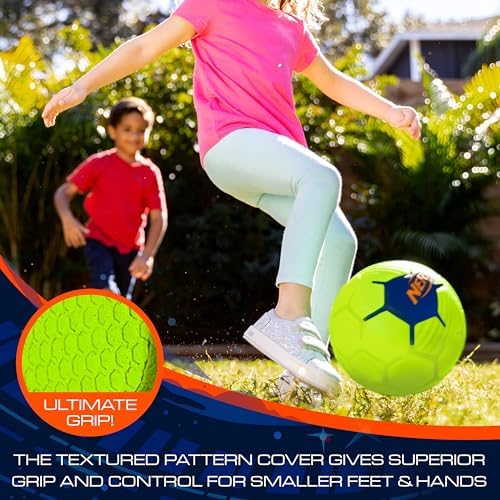 Nerf Foam Mini Soccer Ball - Proshot Youth Soft Mini Foam Soccer Ball - 7 Inch Indoor
