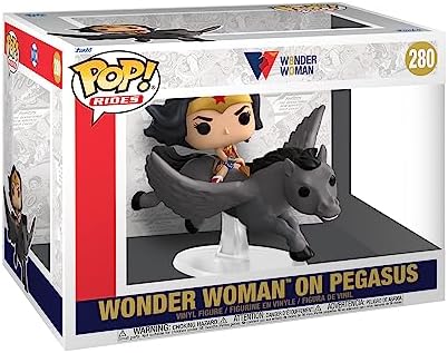 Funko POP Ride Super Deluxe Wonder Woman 80th - Wonder Woman on Pegasus Multicolor 54989