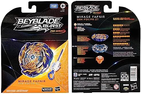 Beyblade Burst Pro Series Mirage Fafnir Spinning Top Starter Pack Stamina Type Battling