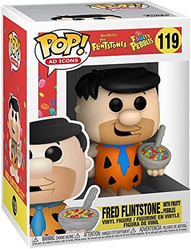 Funko POP Ad Icons Fruity Pebbles - Fred Flintstone with Cereal Funko Pop Vinyl Figure