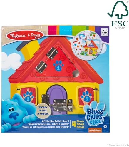 Melissa & Doug Melissa Doug Blue's Clues You Wooden Activity Board with Clue Cards - FSC