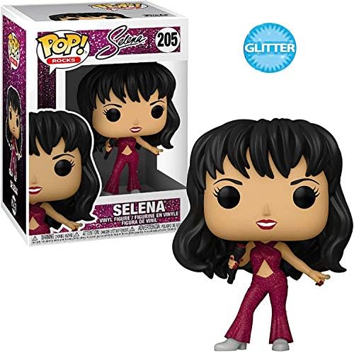 Funko Selena Burgundy Outfit Pop Vinyl Figure Bundled with Compatible Pop Box Protector