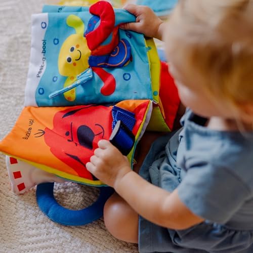 Melissa & Doug Melissa Doug Kaas My First Activity Book 8-Page Soft Book for Babies and Toddlers Early Learning Developmental Plush