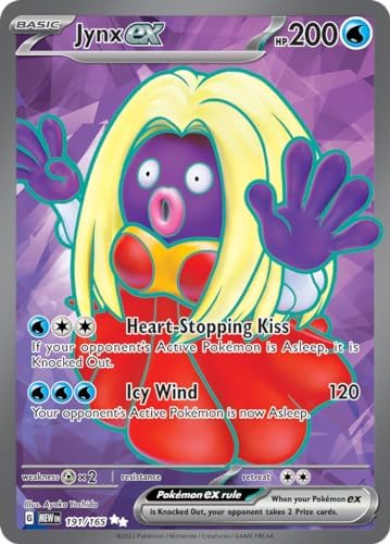 Pokemon - Jynx ex 191165 - Pokemon 151 - Full Art Ultra Rare - Single Card