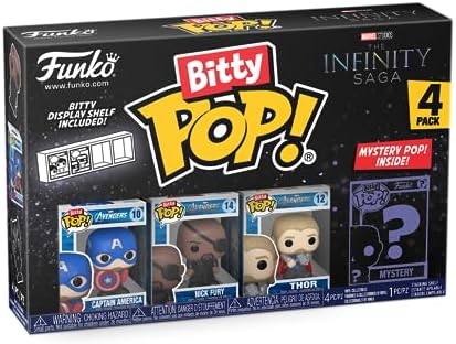 Funko Bitty POP Marvel - Captain American and A Surprise Mystery Mini Figure - 0.9 Inch