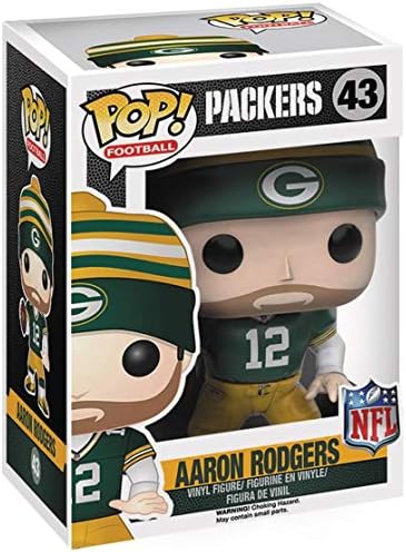 Funko POP Football Packers - Wave 3 Aaron Rodgers Funko Vinyl Figure Bundled with