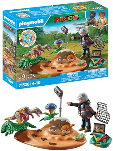 Playmobil Dinos Stegosaurus Nest with Egg Thief