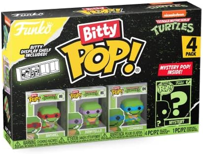 Funko Bitty POP Teenage Mutant Ninja Turtles TMNT - Shredder 4-Pack - 8-Bit Raphael 8-Bit