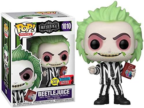 Funko POP Movies 1010 - Beetlejuice Handbook of The Recently Deceased GITD NYCC 2020