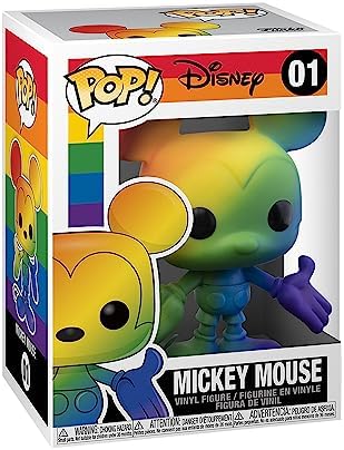 Funko POP Disney Pride - Mickey Mouse Rainbow 3.75 inches Multicolor
