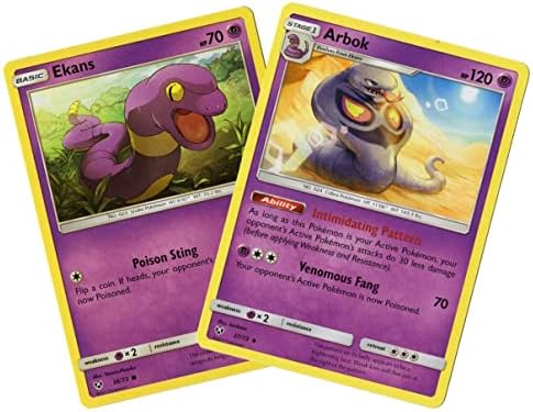 Pokemon Arbok 3773 - Shining Legends - Pokemon Evolution 2 Card Lot