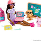 Barbie My First Barbie Story Starter Pet Care Pack with Dog House Puppy Cat Sized to Doll