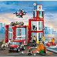 LEGO City Fire Station 60215 Fire Rescue Tower Building Set with Emergency Vehicle Toys; (509 Pieces)