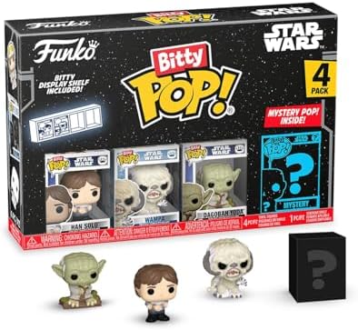 Funko Bitty POP SW - Han 4-Pack and A Surprise Mystery Mini Figure - 0.9 Inch 2.2 Cm -