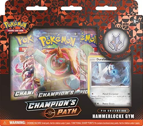 Pokemon TCG Champion's Path Pin Collection BALLONLEA SPIKEMUTH and HAMMERLOCKE Gyms Multi