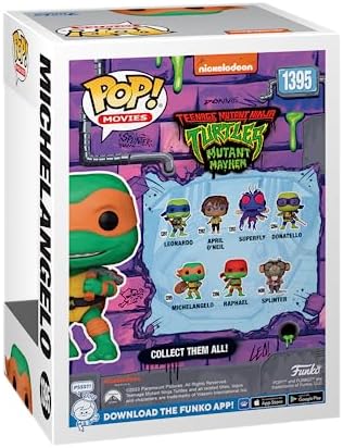 Funko POP Movies Teenage Mutant Ninja Turtles TMNT Michelangelo - Collectable Vinyl Figure