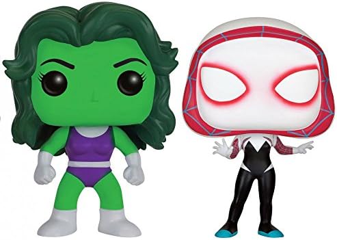 Funko Pop Funko She-HulkSpider-Gwen two pack exclusive.